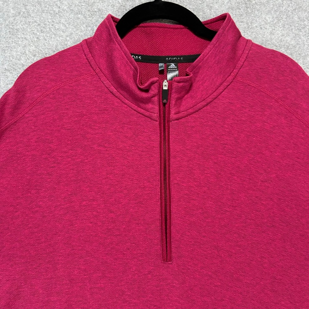 Adidas Pullover Quarter Zip Mens XL Pink Primegreen‎ Activewear Athleisure